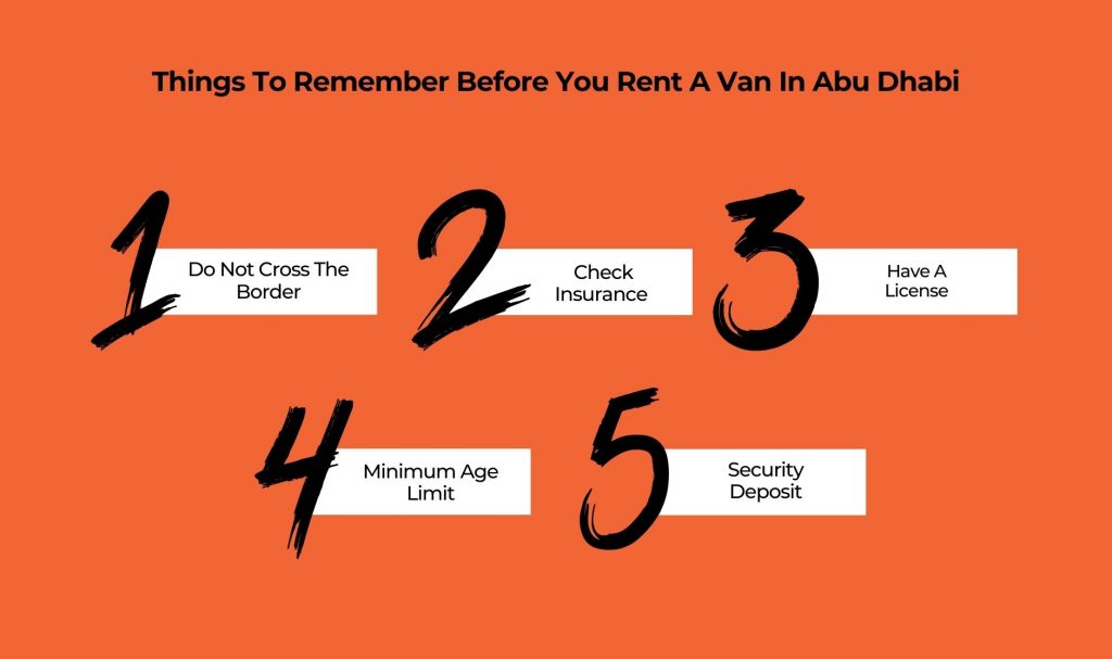 Things To Remember Before You Rent A Van In Abu Dhabi