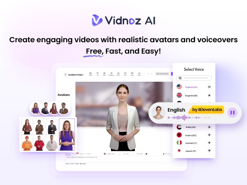 Vidnoz AI- ai generated video maker