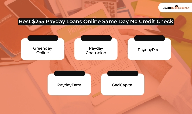 Best $255 Payday Loans Online Same Day No Credit Check