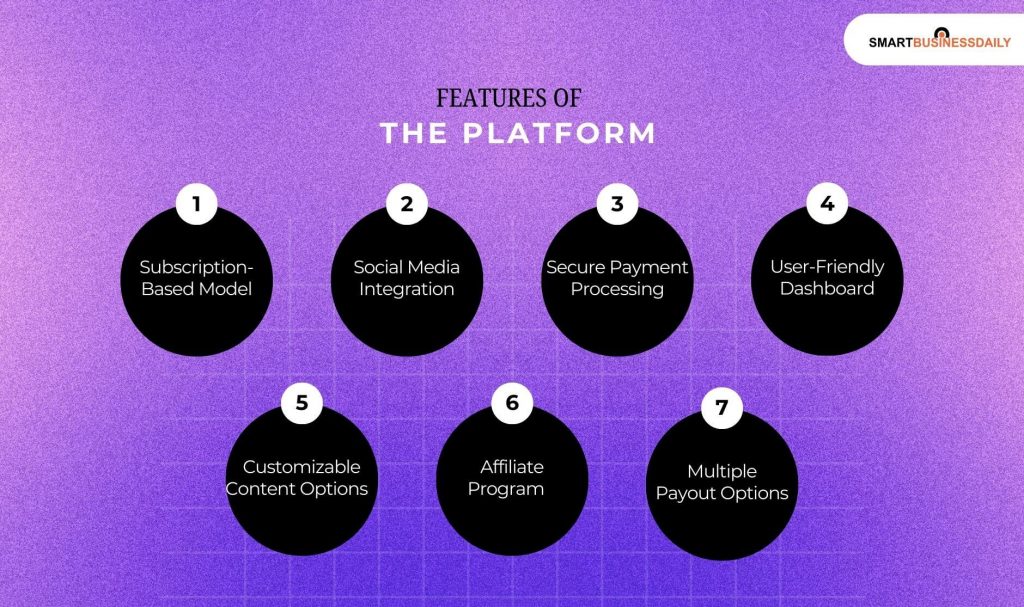 Features of the Platform - Fancentro